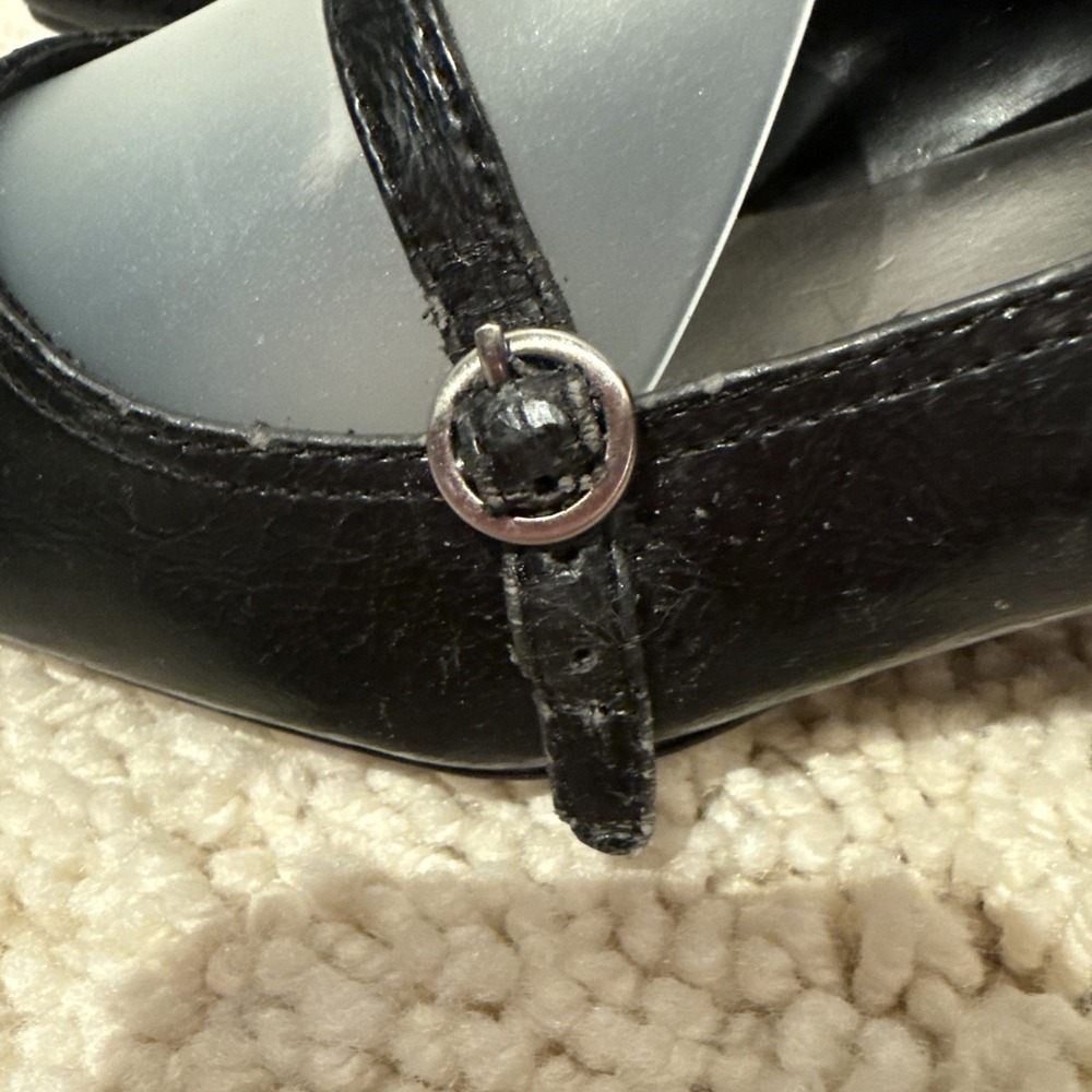 Andrew Geller Black Mary Jane Low Heel Pumps - Picture 5 of 8